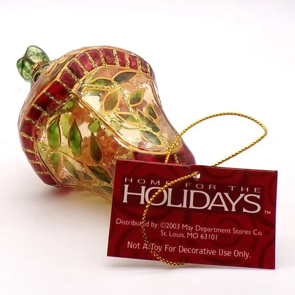 Vintage Stained Glass Christmas Ornament - Picture 7 of 7
